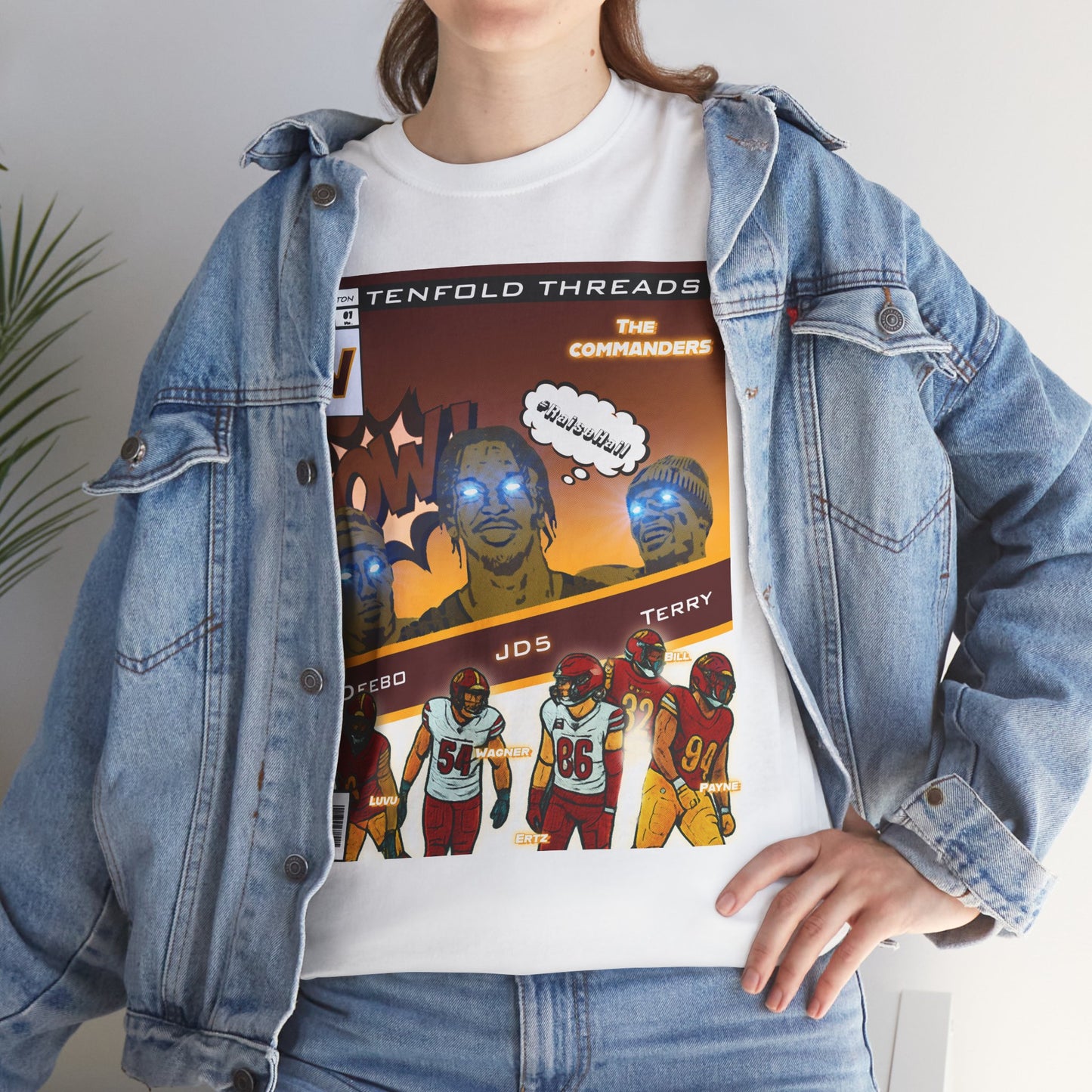 Tenfold Threads Unisex Graphic Tee - Washington Commies Bring The POW! Comic Book Tee