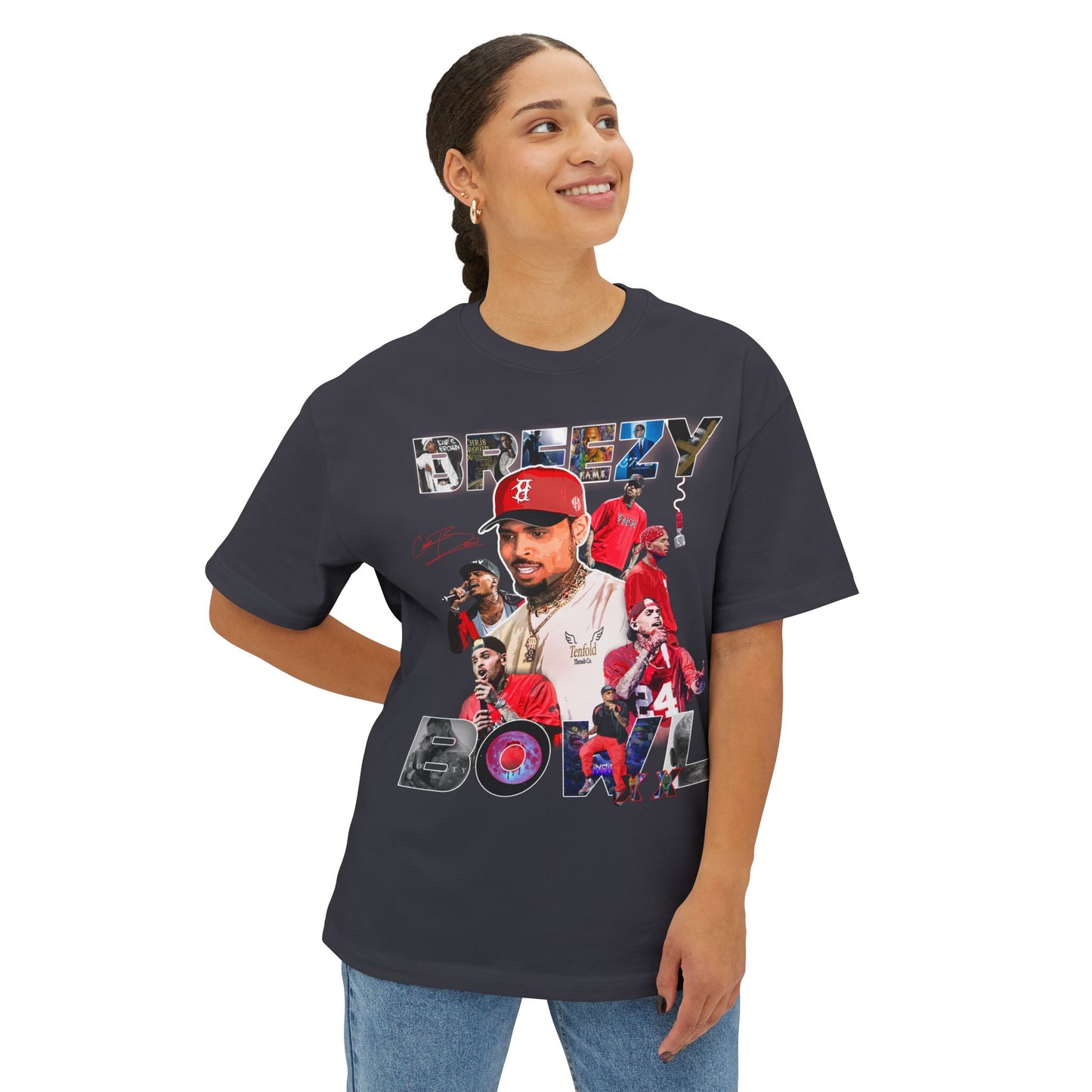 Tenfold Threads Breezy Bowl Graphic Tee, Unisex Oversized T-Shirt, Streetwear Fashion, Casual Wear