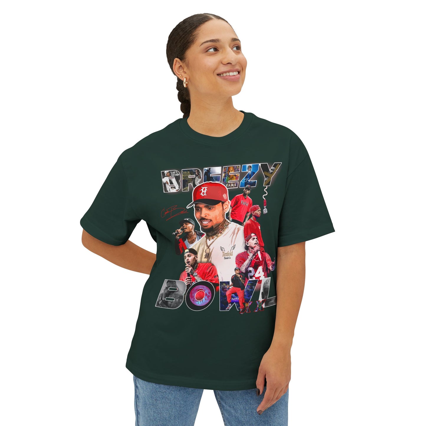 Tenfold Threads Breezy Bowl Graphic Tee, Unisex Oversized T-Shirt, Streetwear Fashion, Casual Wear