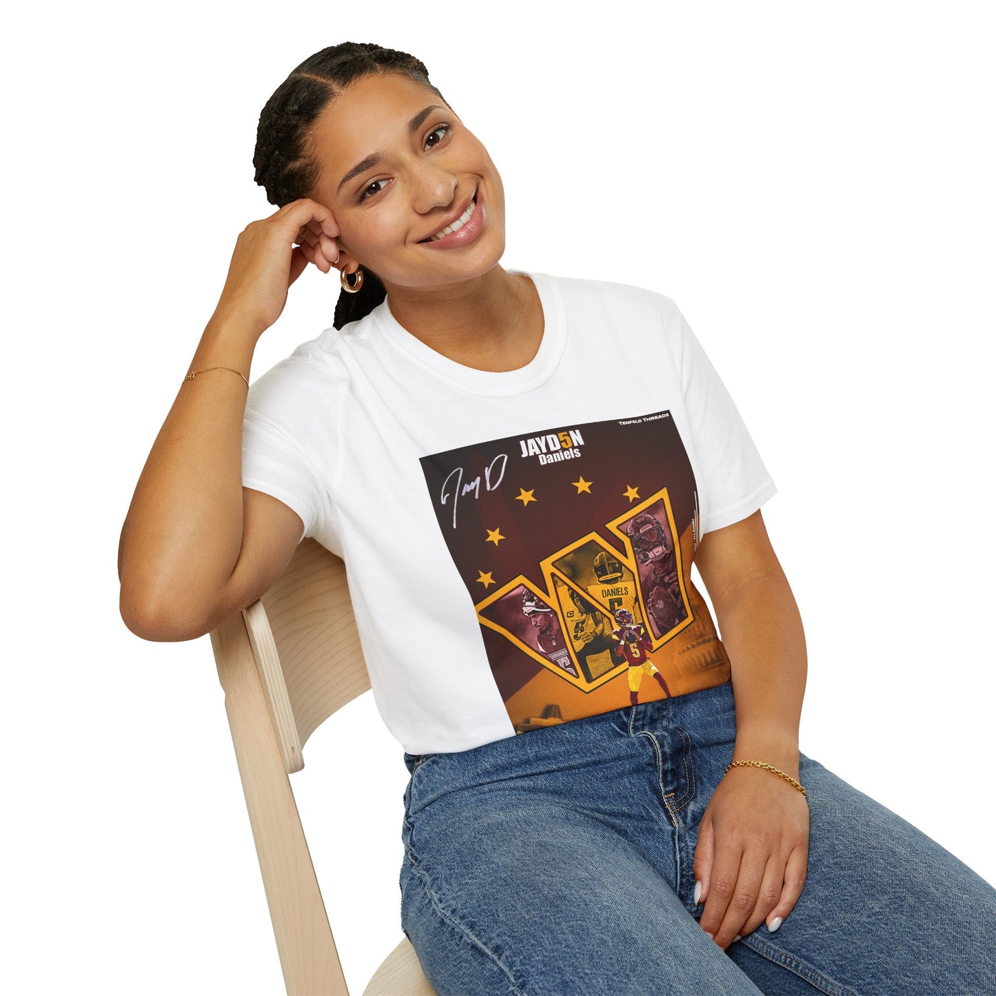 Tenfold Threads Jayd5n Daniels Graphic Tee – “Rookie of the Year Tribute”