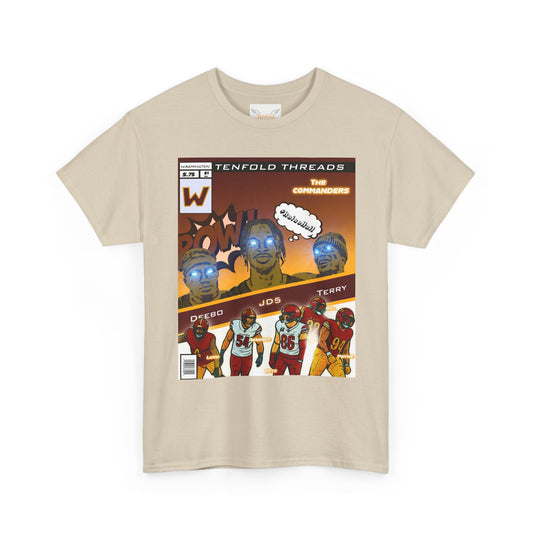 Tenfold Threads Retro Comic Book Commanders Graphic Tee