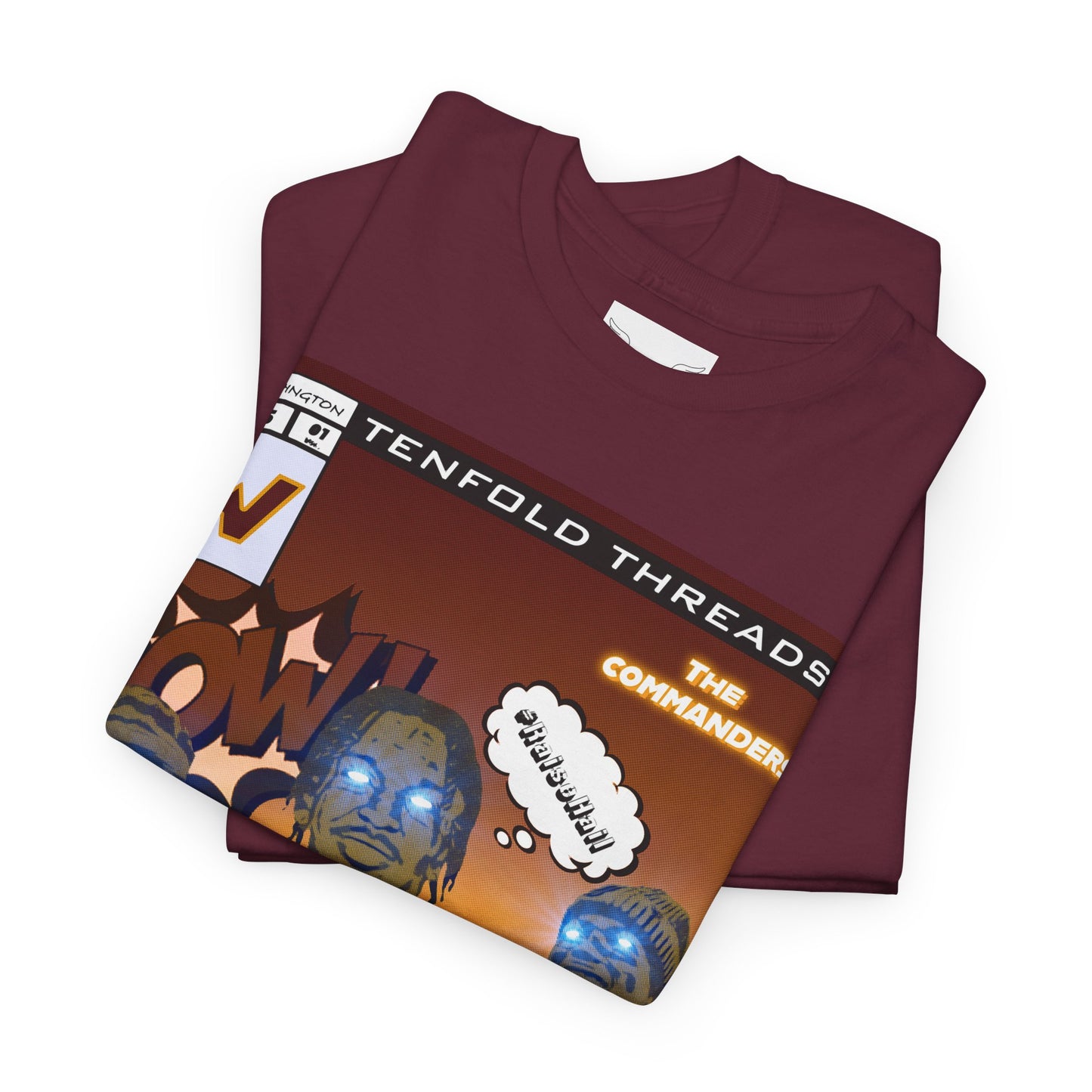 Tenfold Threads Retro Comic Book Commanders Graphic Tee
