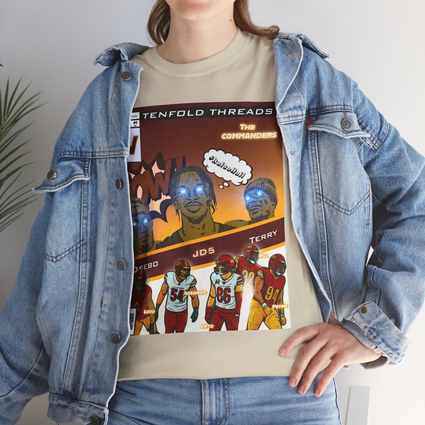 Tenfold Threads Retro Comic Book Commanders Graphic Tee