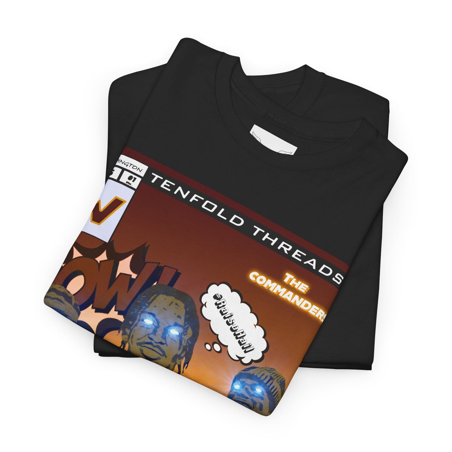 Tenfold Threads Retro Comic Book Commanders Graphic Tee