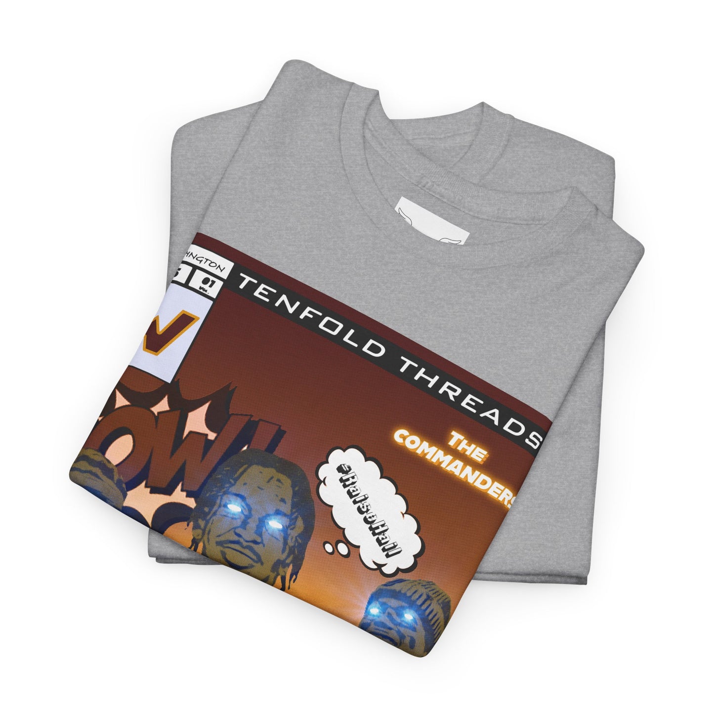 Tenfold Threads Retro Comic Book Commanders Graphic Tee